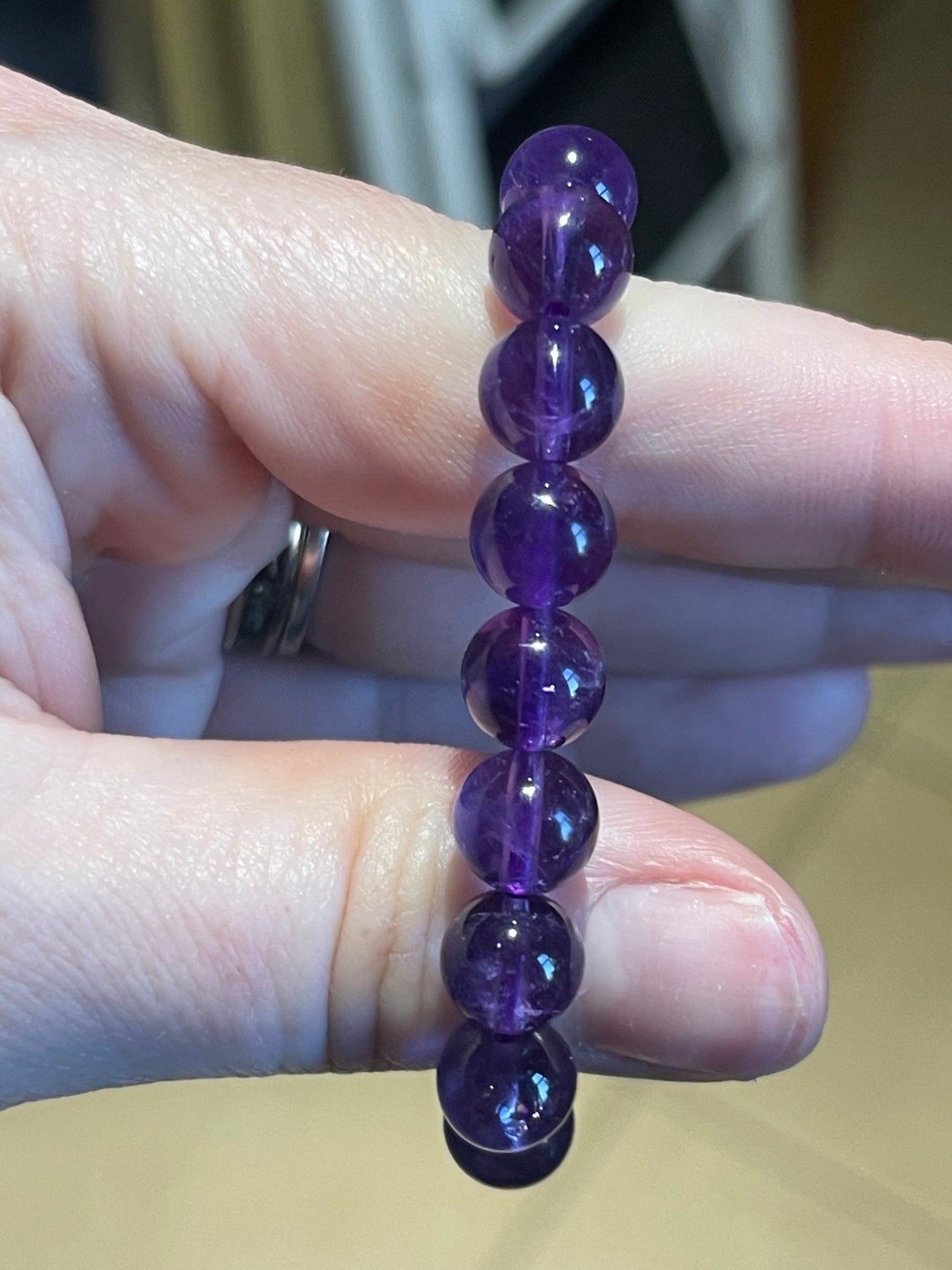 Amethyst 8mm bracelet