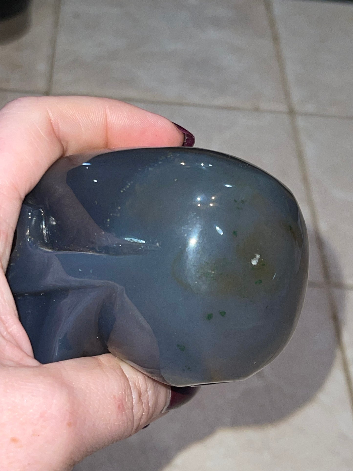 Druzy Agate Skull J