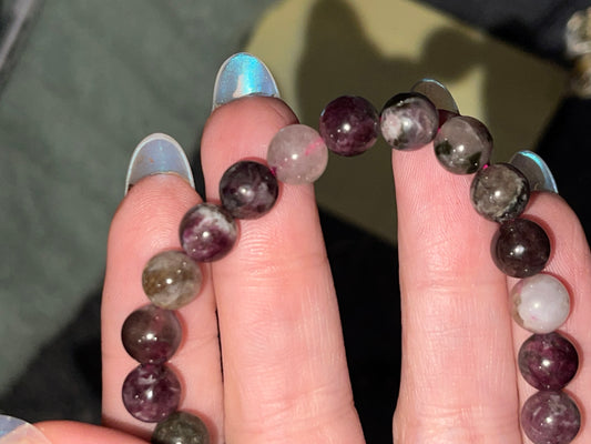 Pink Tourmaline 9mm bracelet