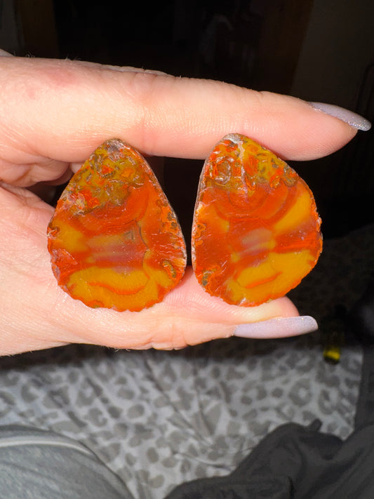 Zhanguo Agate Pair 38A