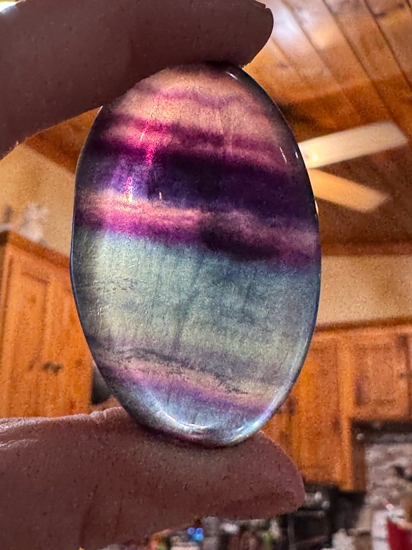 Rainbow Fluorite Palm Stones