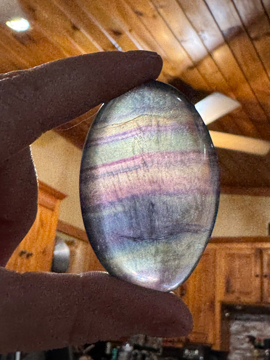 Rainbow Fluorite Palm Stones