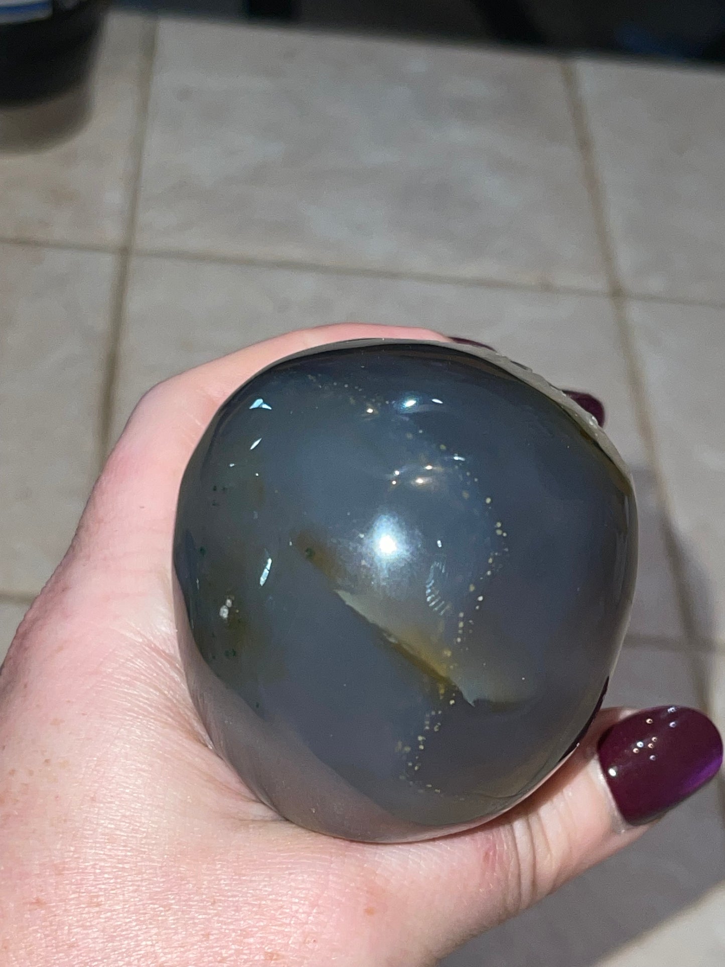 Druzy Agate Skull J