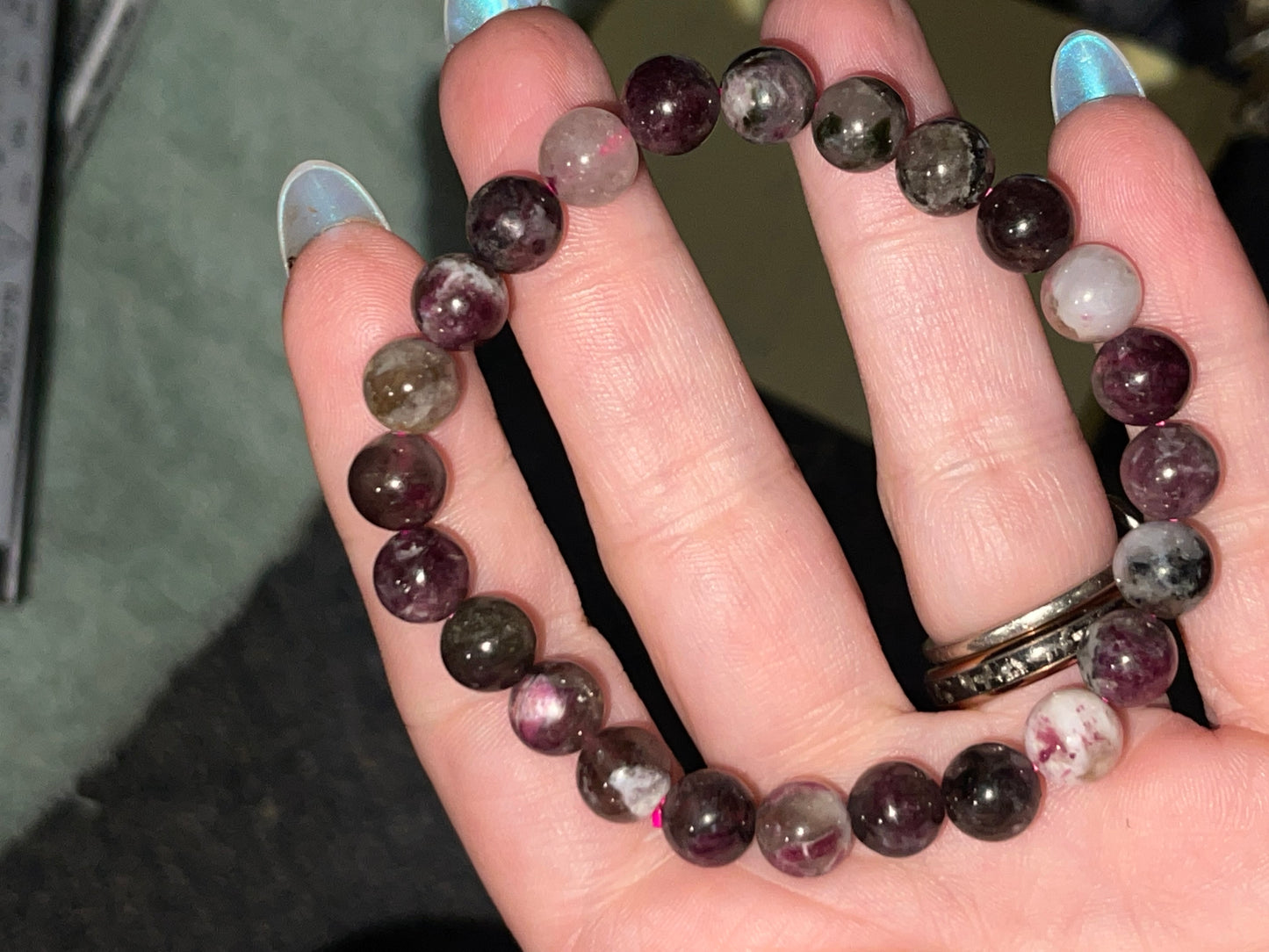 Pink Tourmaline 9mm bracelet
