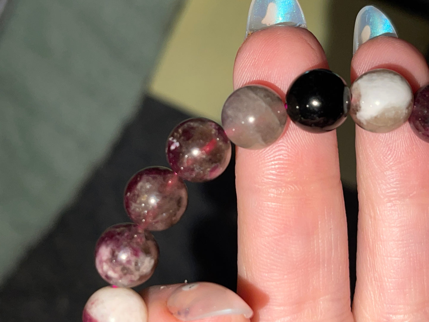 Pink Tourmaline 9mm bracelet