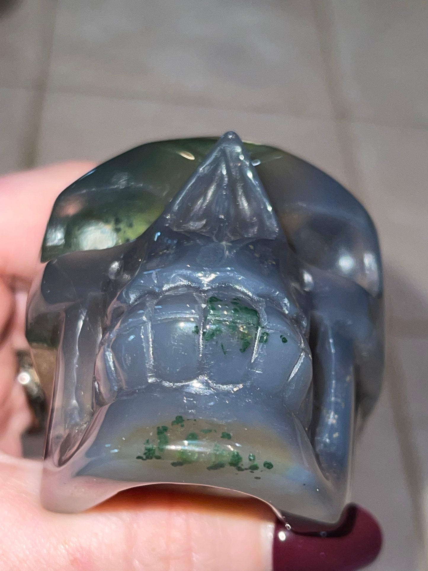 Druzy Agate Skull J