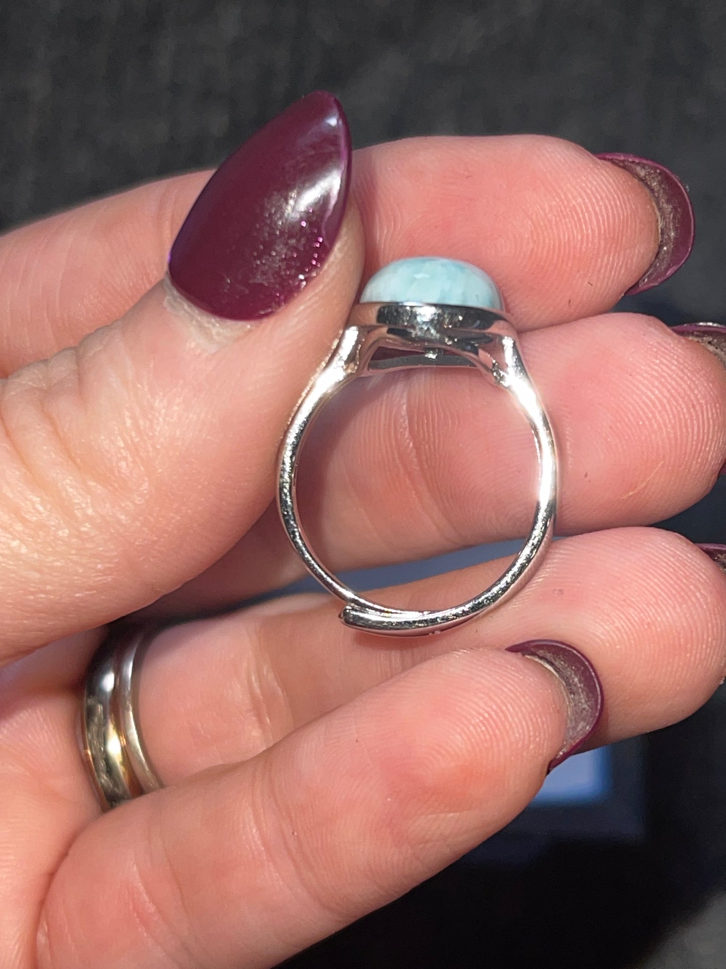 Larimar Ring and Earring Set