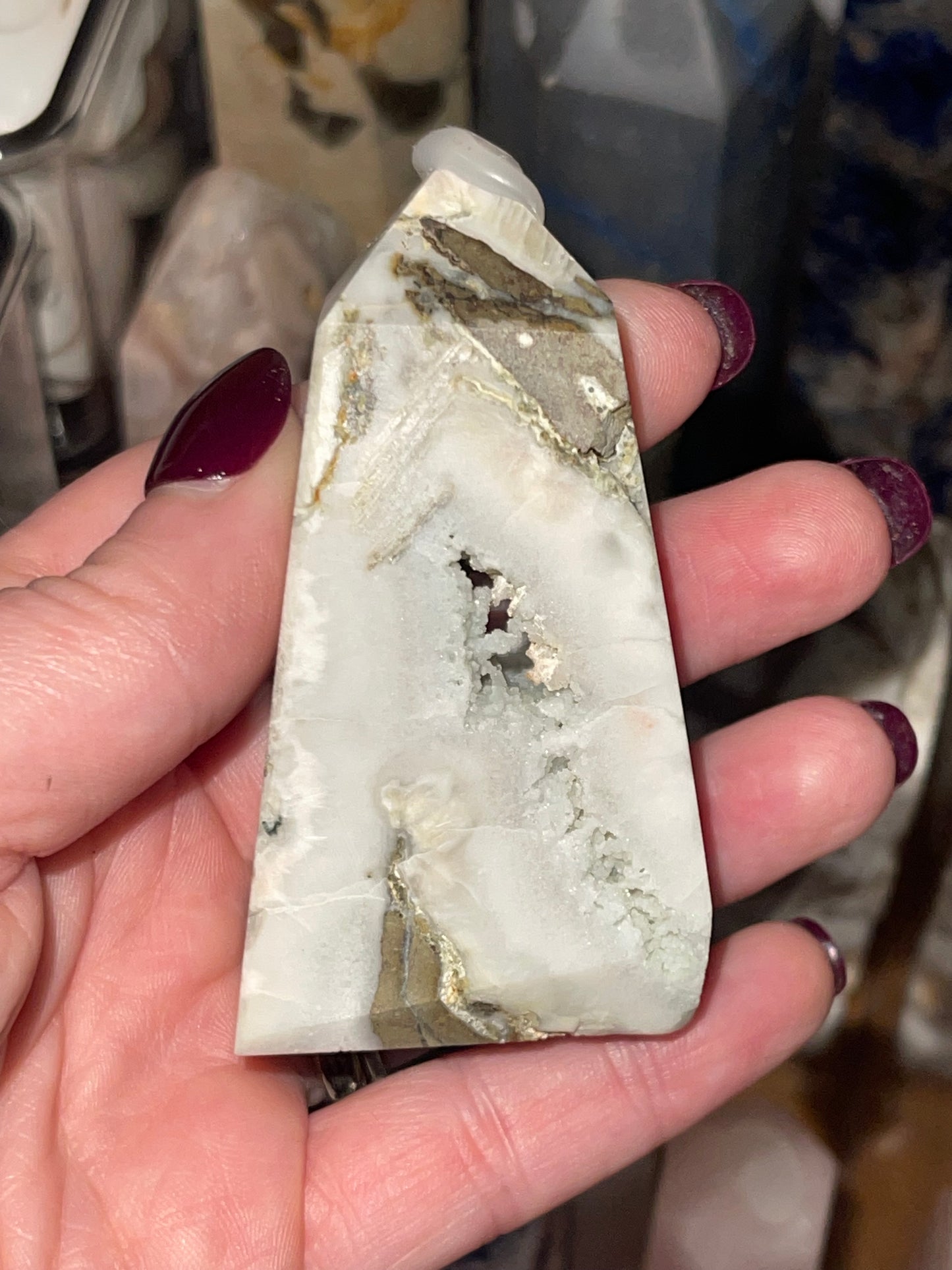 Druzy Quartz Tower (unknown crystal mineral)